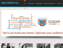 Tablet Screenshot of codaconcepts.com